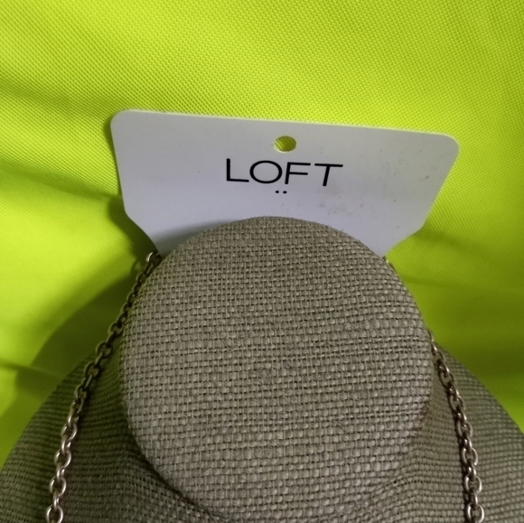 Loft long dangle Crystal goldtone chain necklace - Picture 4 of 7